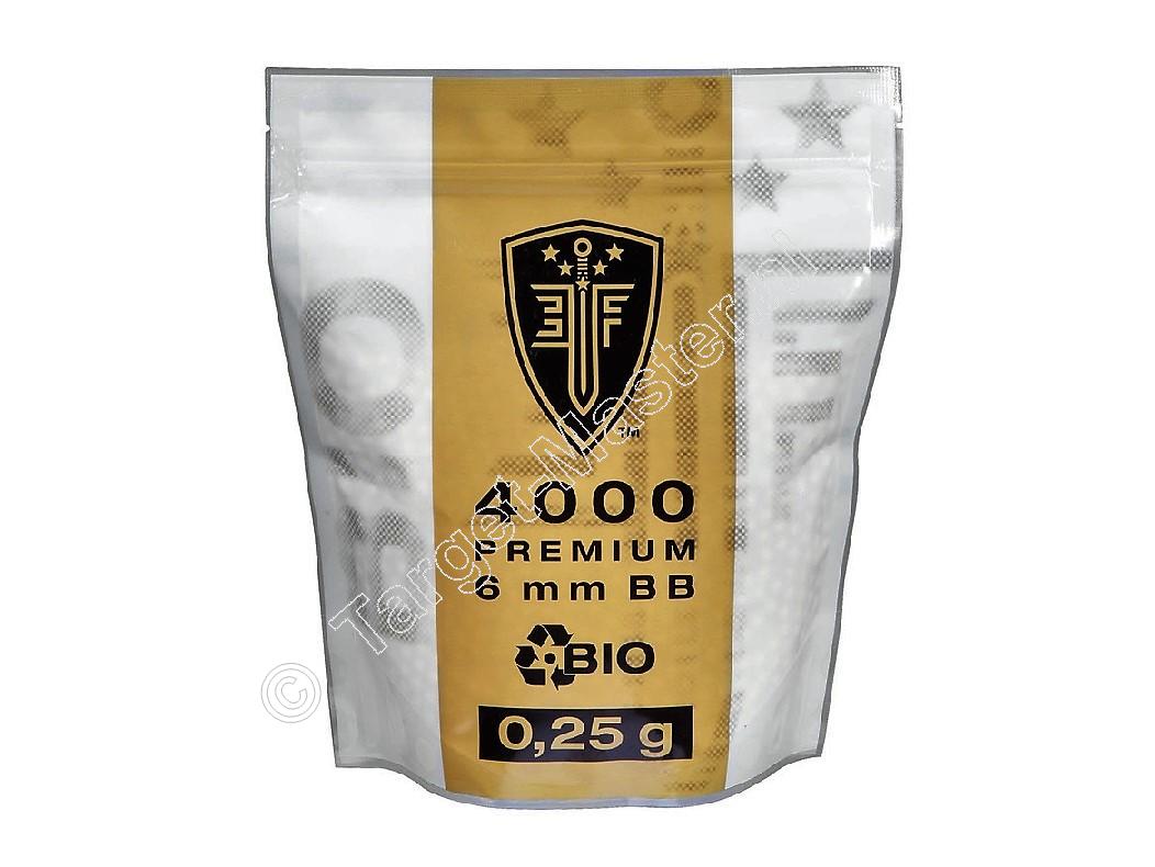 Elite Force PREMIUM BIO Airsoft BB 6mm 0.25 gram content 4000